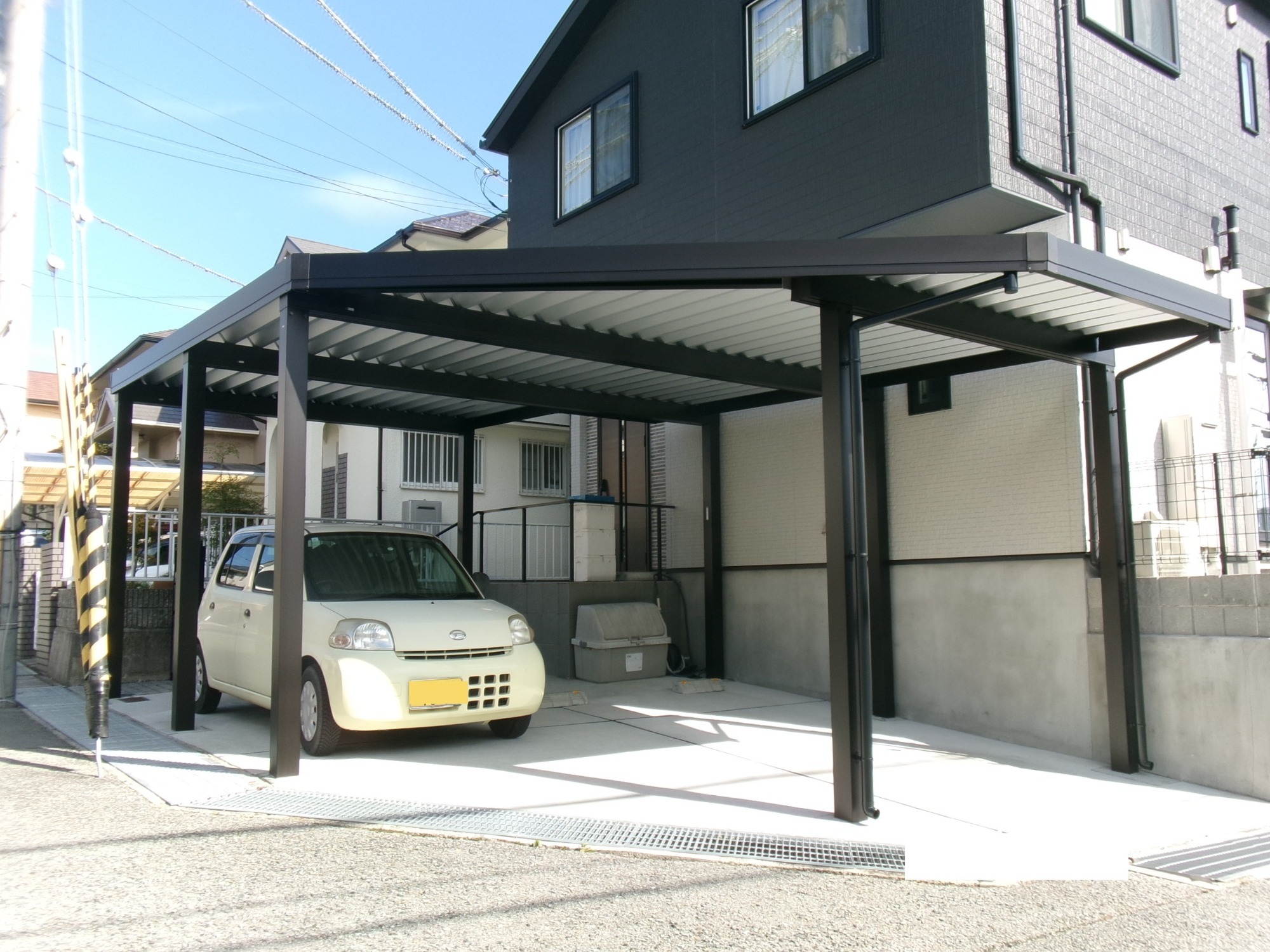 特注折板ガレージ